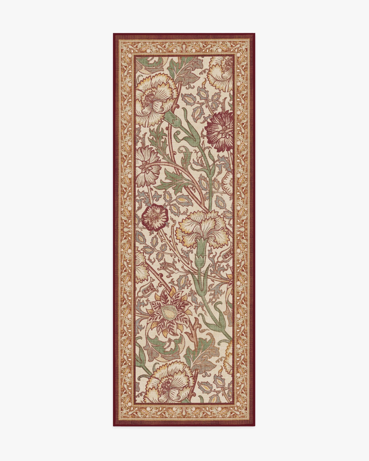 Pink & Rose Burgundy Rug by Morris & Co.
