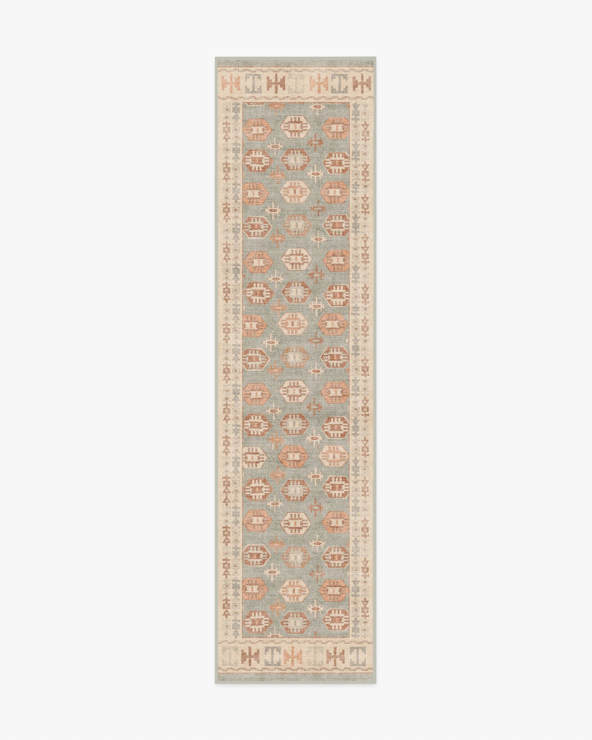 Indira Sage & Terracotta Rug