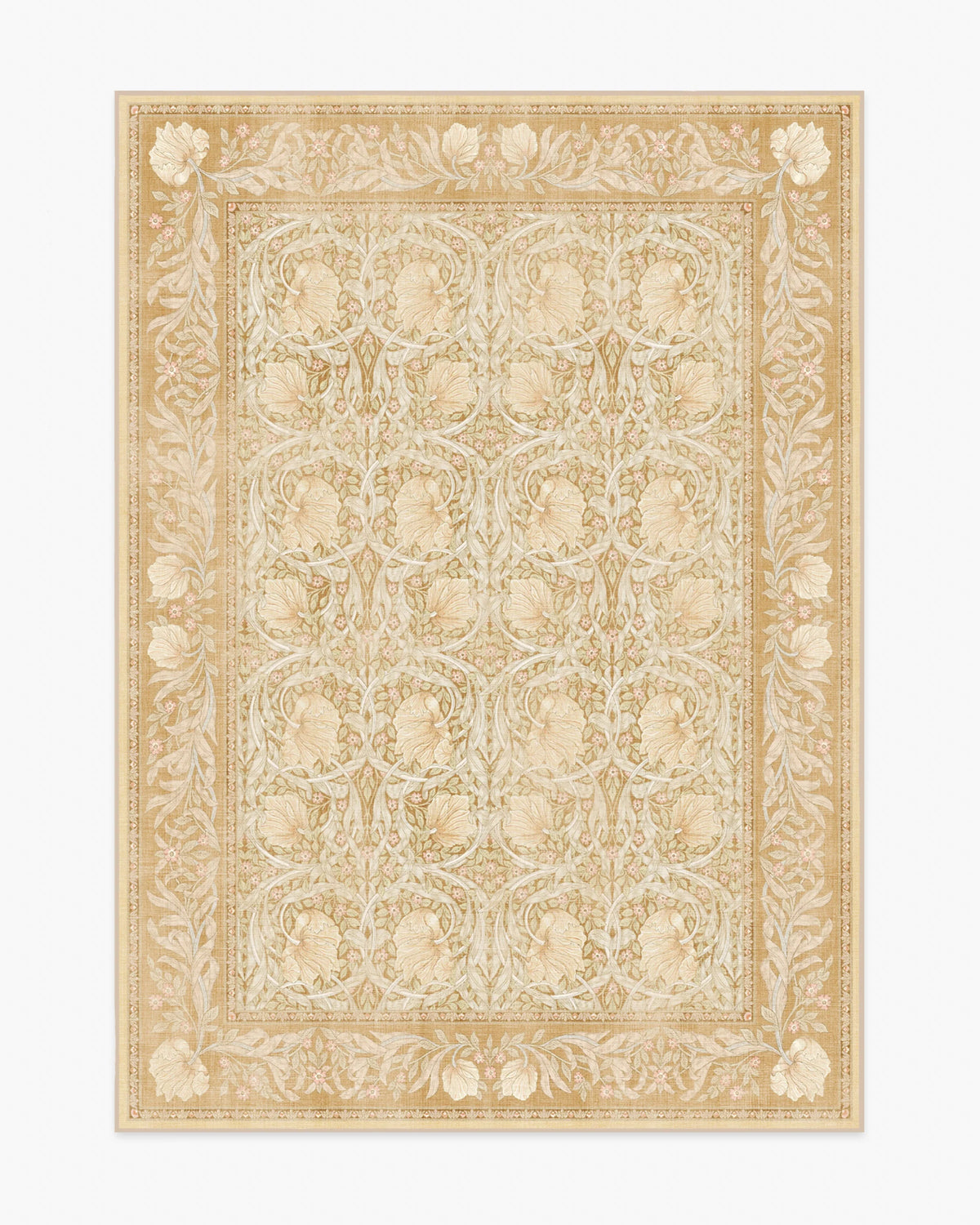 Pimpernel Light Ochre Rug by Morris & Co.