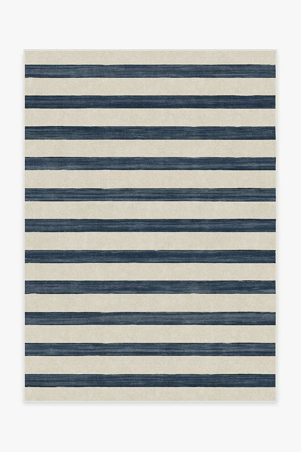 Sumi Sailor Stripe Navy Flatwoven Rug