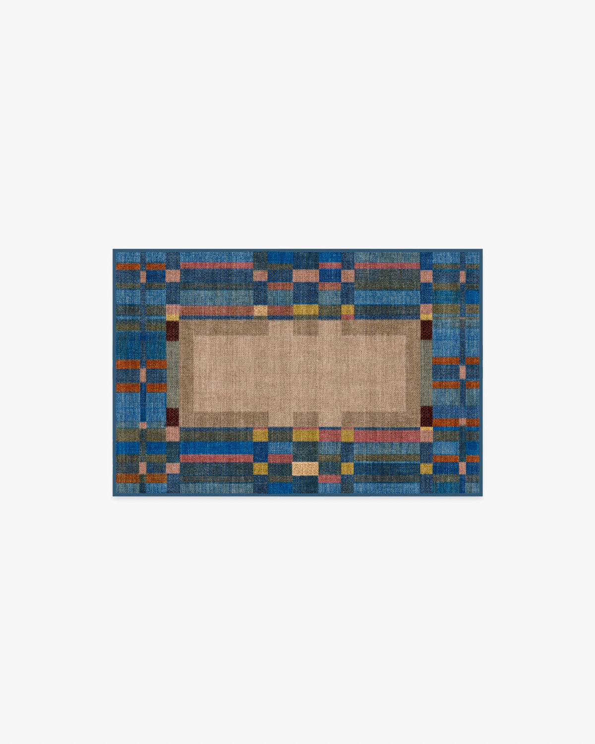 Lad Blue Flatwoven Rug by Jungalow