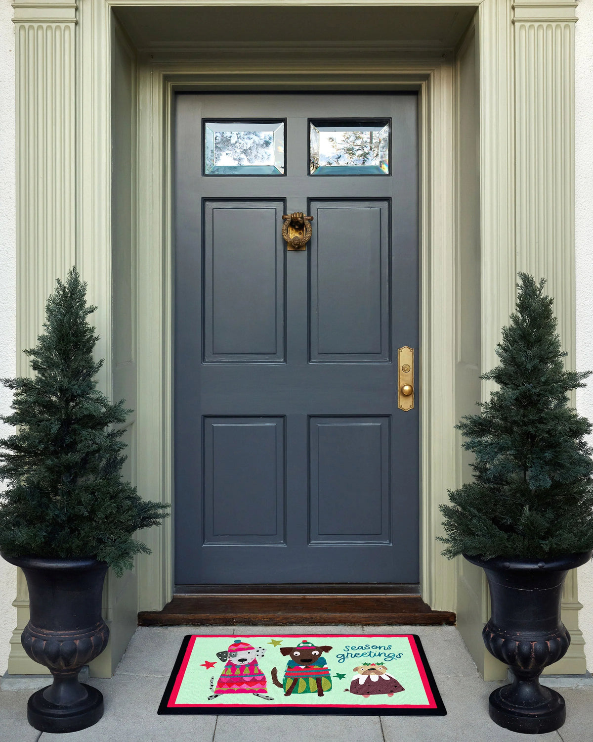 Cozy Pup Club Green Doormat