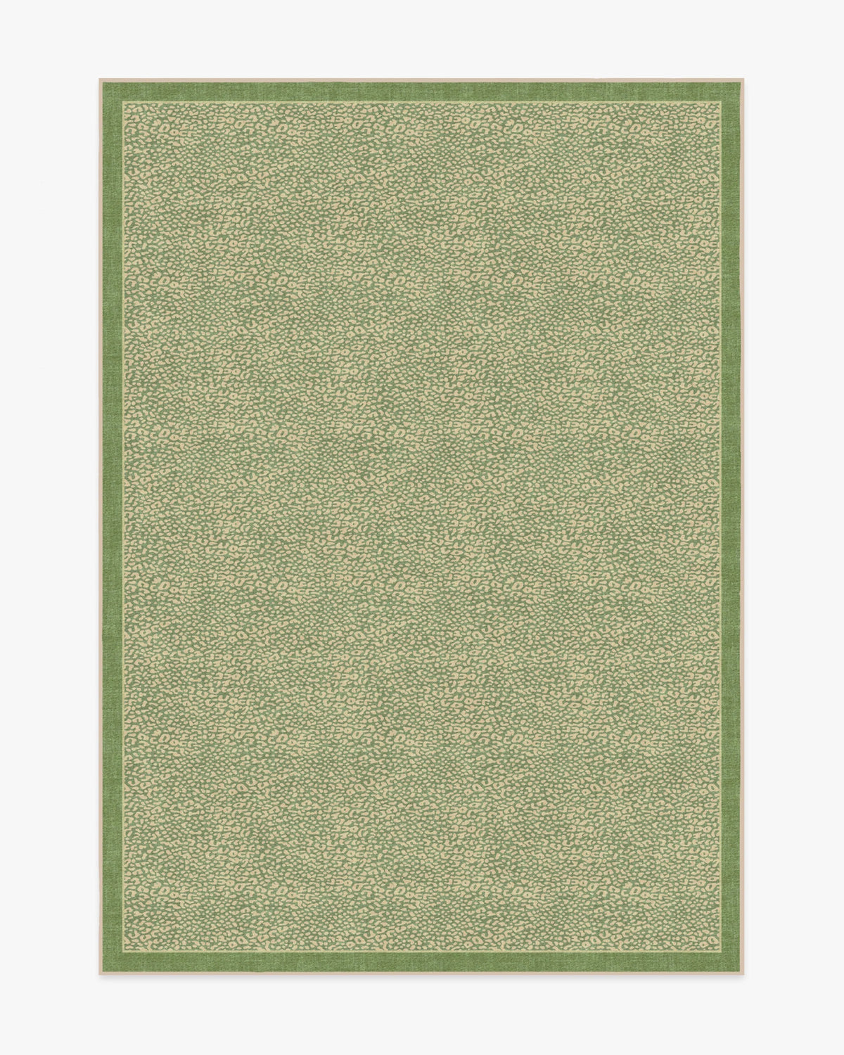 Cheeky Cheetah Green Rug