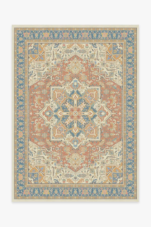 Kamran Sunset Orange Outdoor Rug
