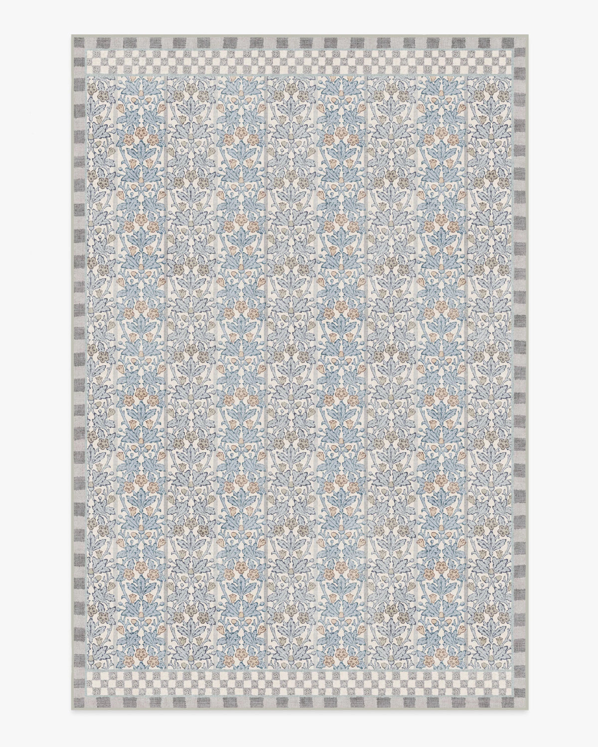 Oak & Blossom Grey Flatwoven Rug by Morris & Co.