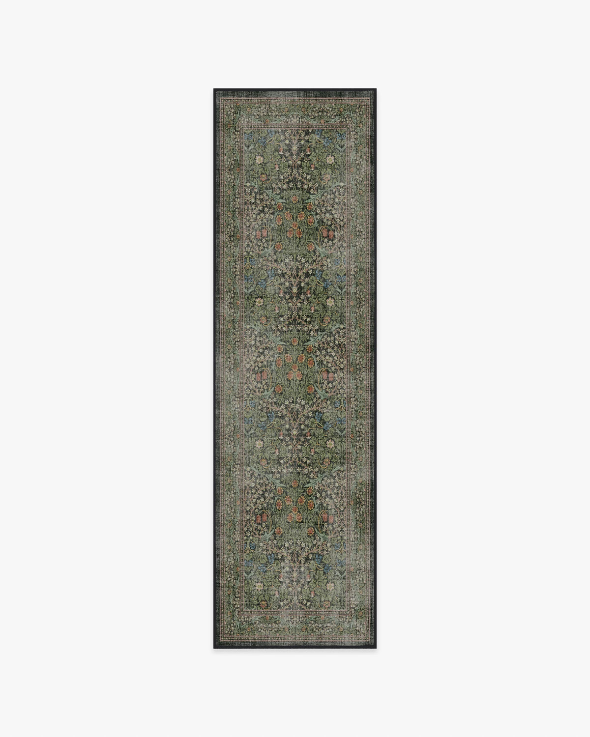 Blackthorn Forest Green Rug by Morris & Co.