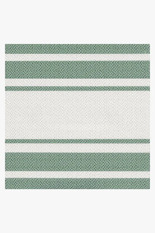 Marina Stripe Sage Green Outdoor Rug
