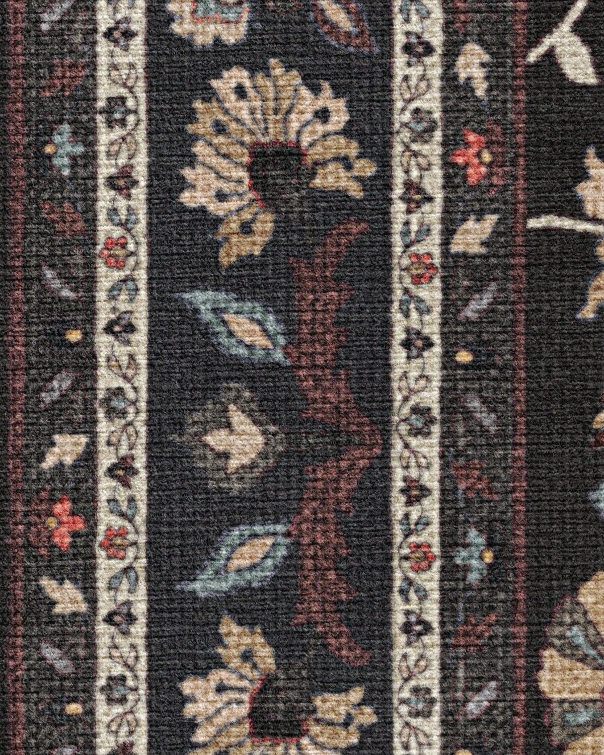Calabria Black Multicolor Flatwoven Rug