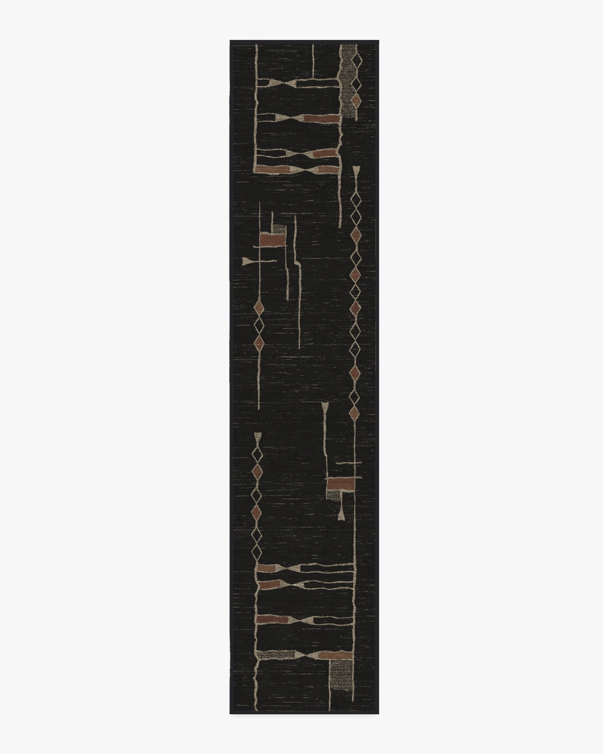Nisa Ink Black Rug by Architectural Digest