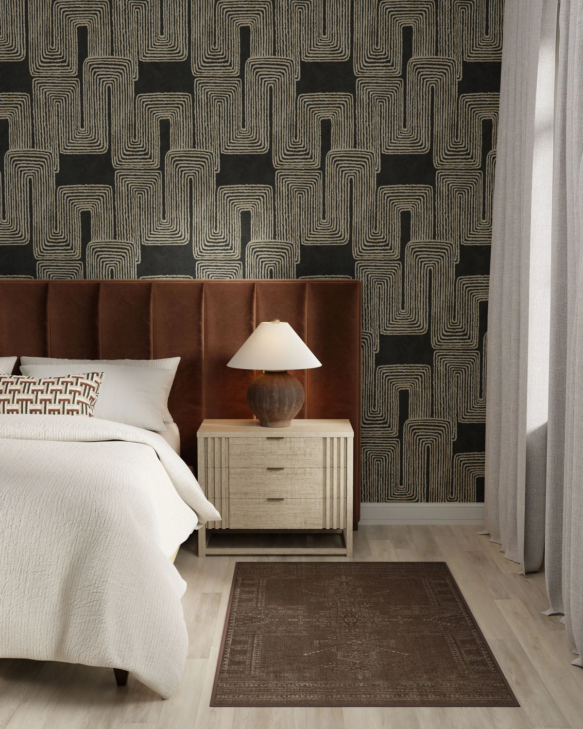 Amira Brown Flatwoven Rug by Martyn Lawrence Bullard