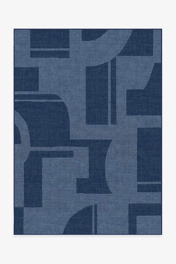 Bodin Ink Blue Outdoor Rug
