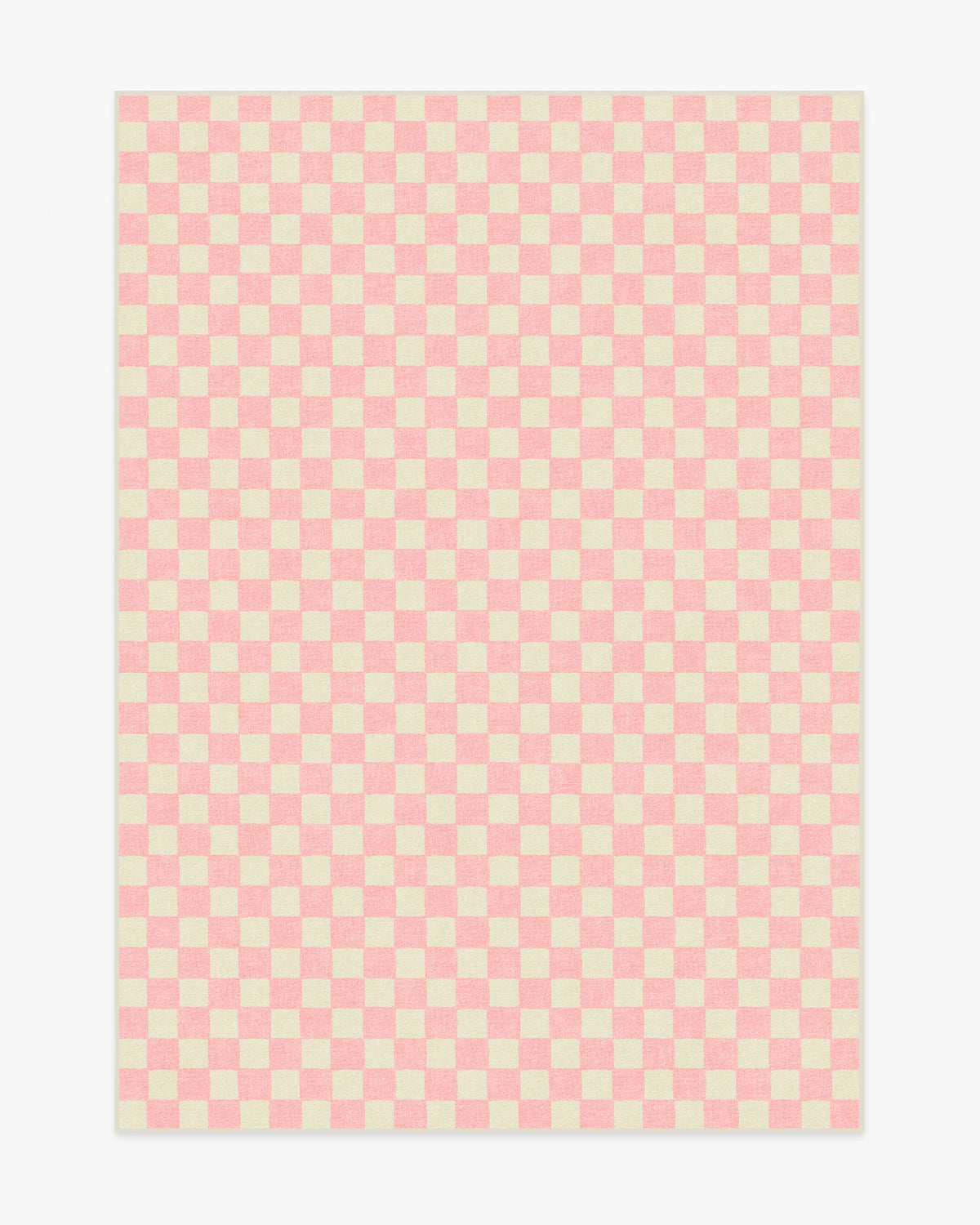 Let's Play Checkers Pink Rug