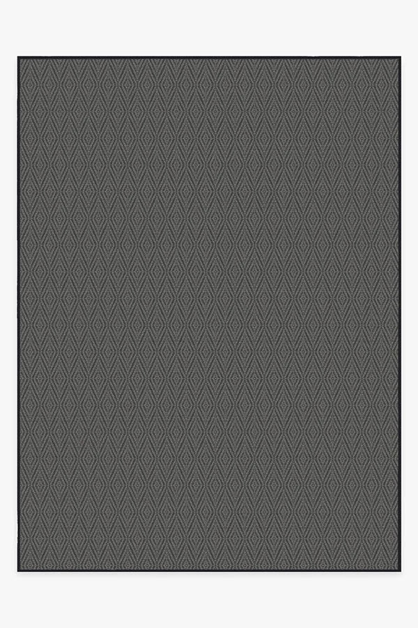 Halo Diamond Grey Outdoor Rug