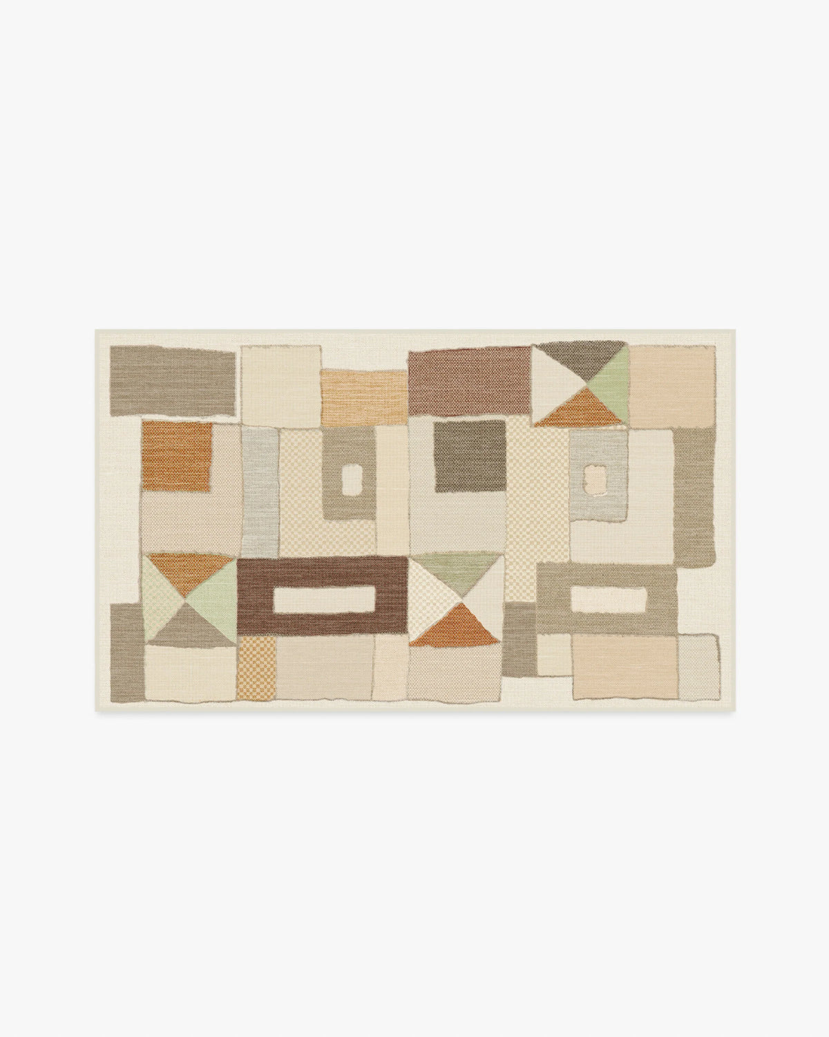 Modra Natural & Terra Flatwoven Rug by Jungalow