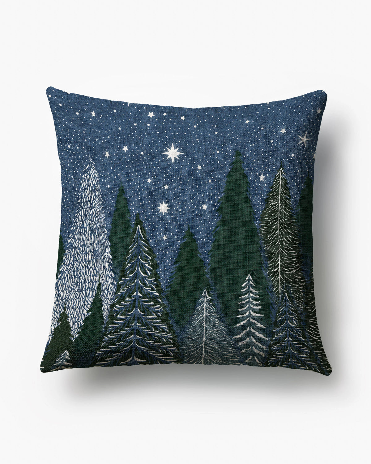 Midnight Grove Woven Throw Pillow