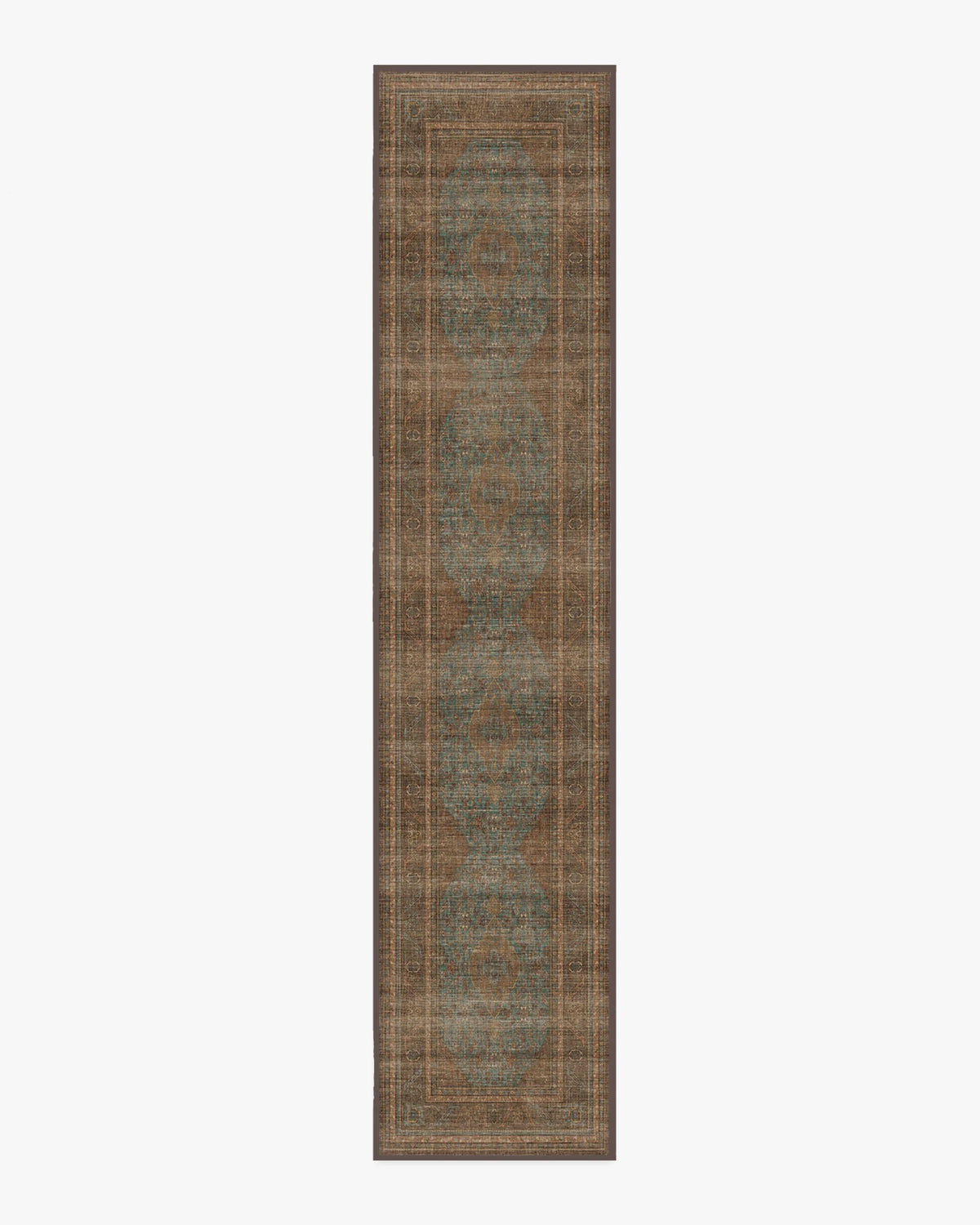 Rowan Teal Blue & Copper Rug