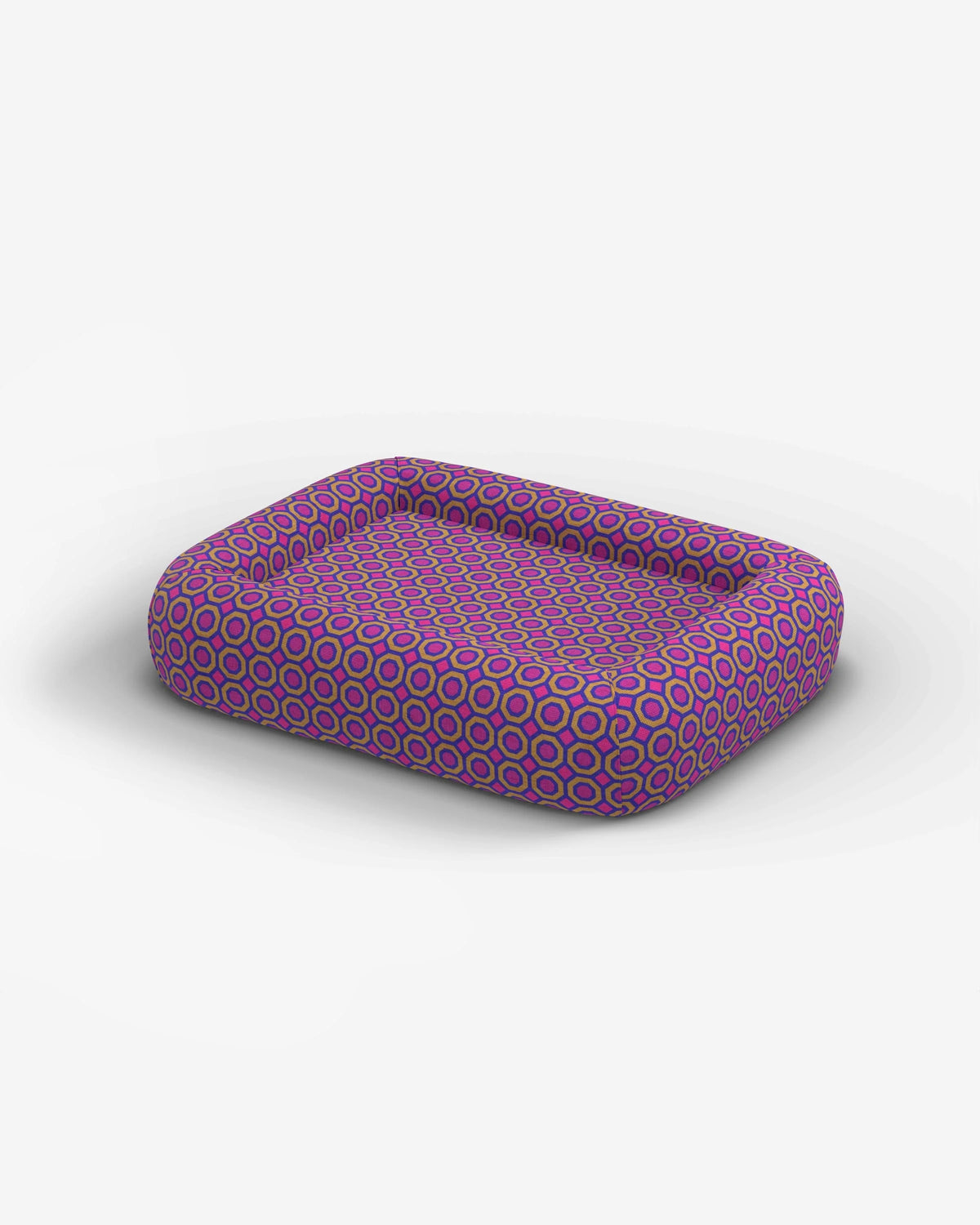 Piccadilly Fuchsia Woven Bolster Pet Bed by Jonathan Adler