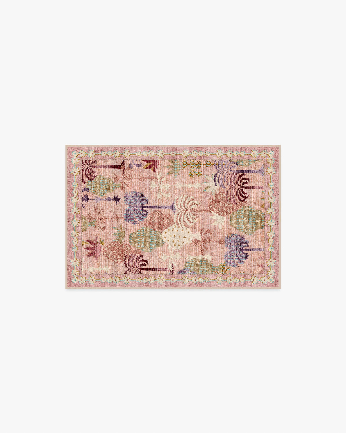 Palmistry Soft Pink Flatwoven Rug by Jungalow