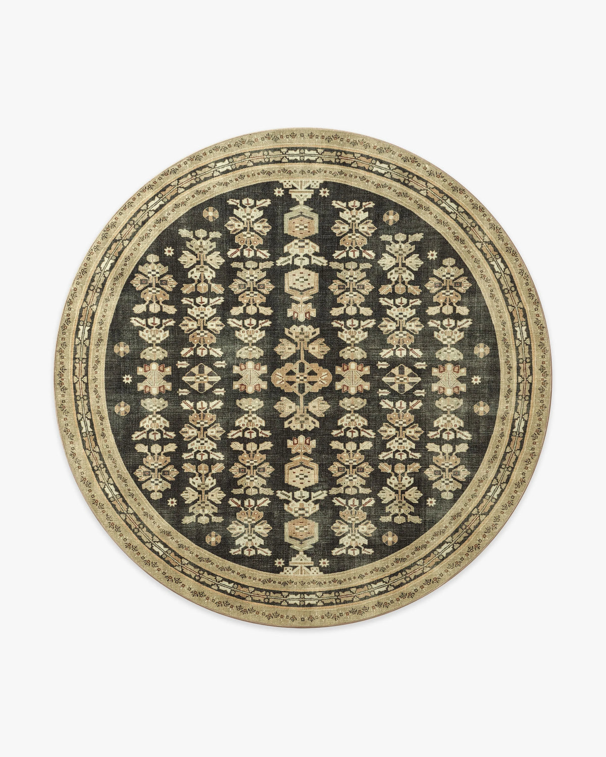 Pradera Tan & Soft Black Rug
