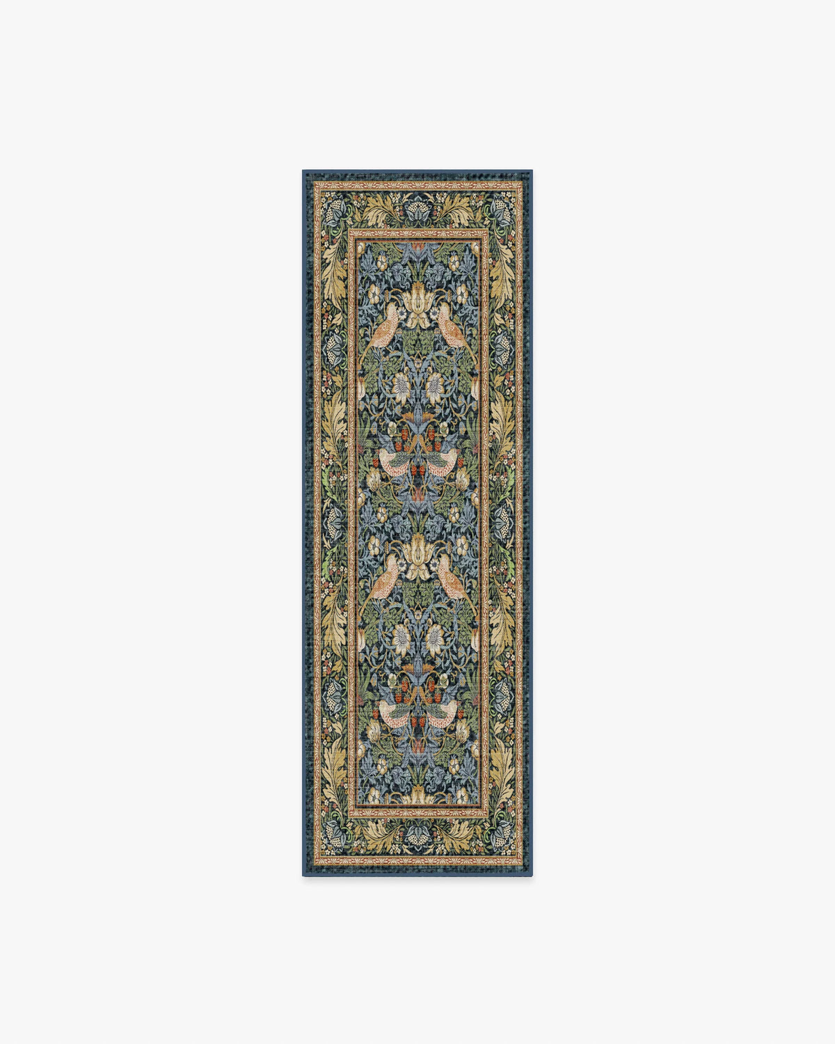 Strawberry Thief Indigo Rug by Morris & Co.
