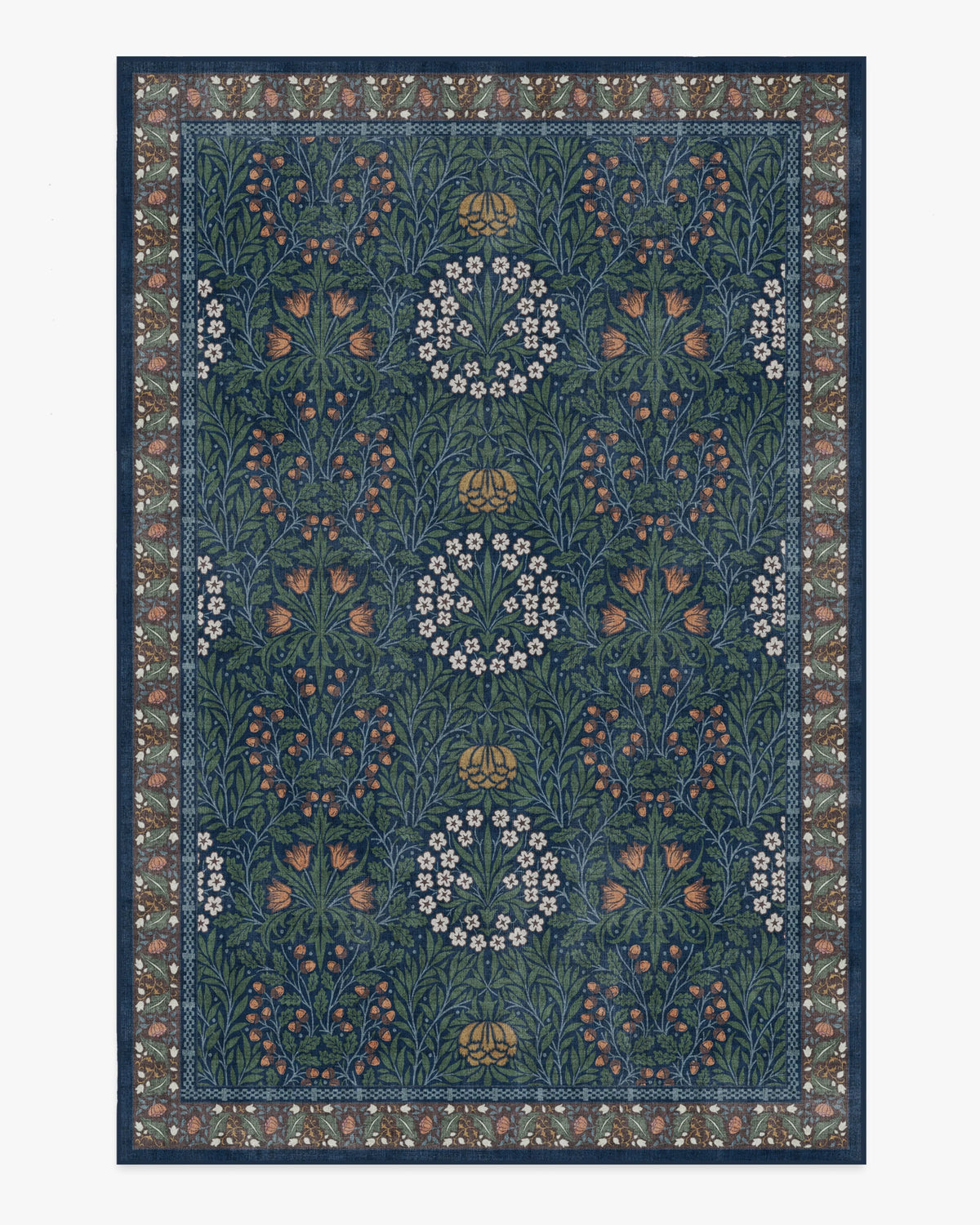 Daisy & Oak Indigo Flatwoven Rug by Morris & Co.