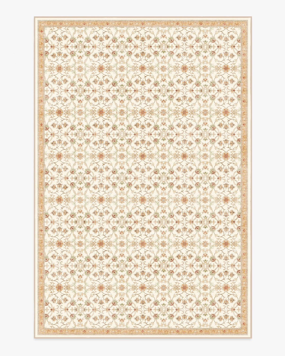 Persian Scroll Cream Flatwoven Rug by Morris & Co.