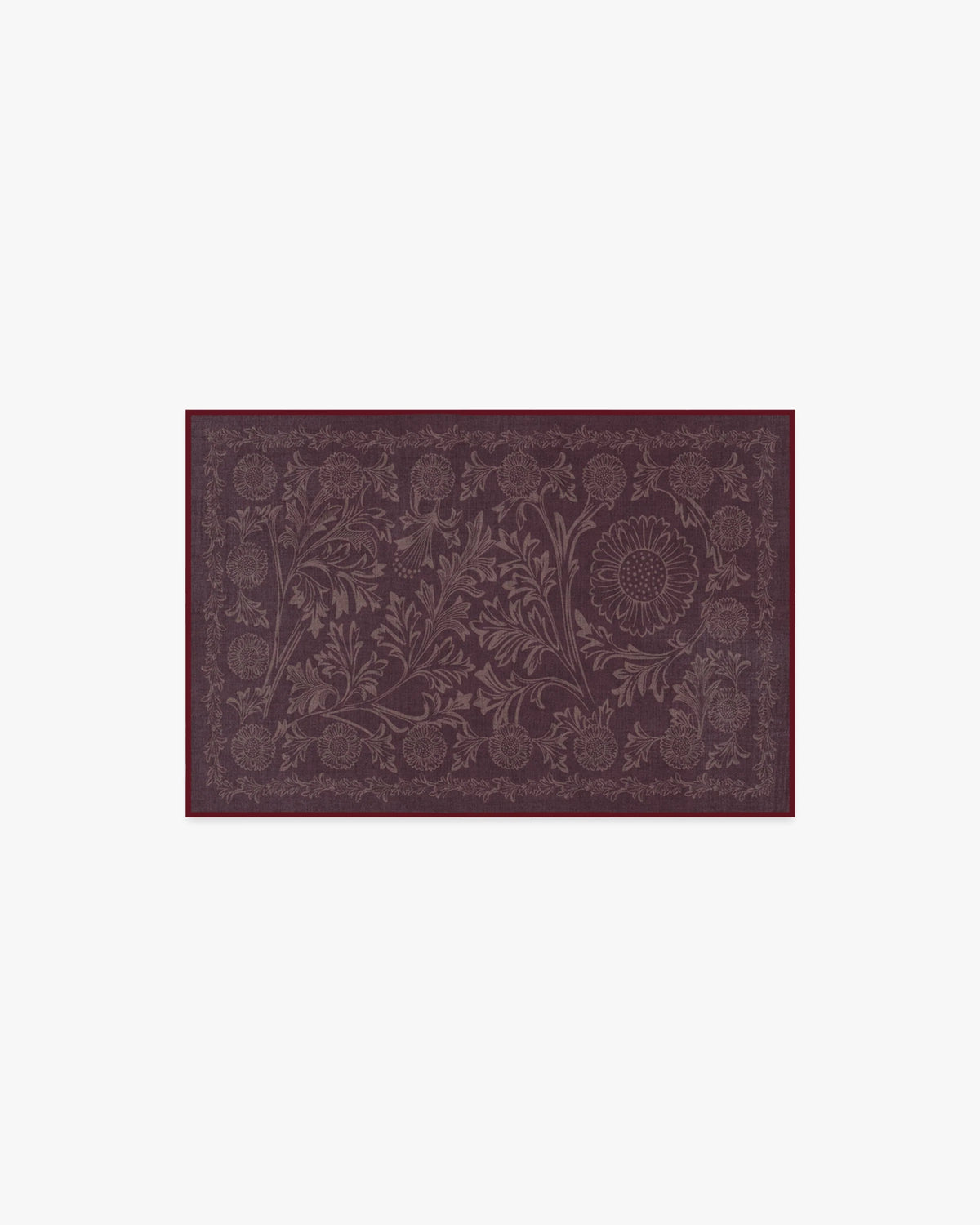 Chamomile Burgundy Rug by Morris & Co.