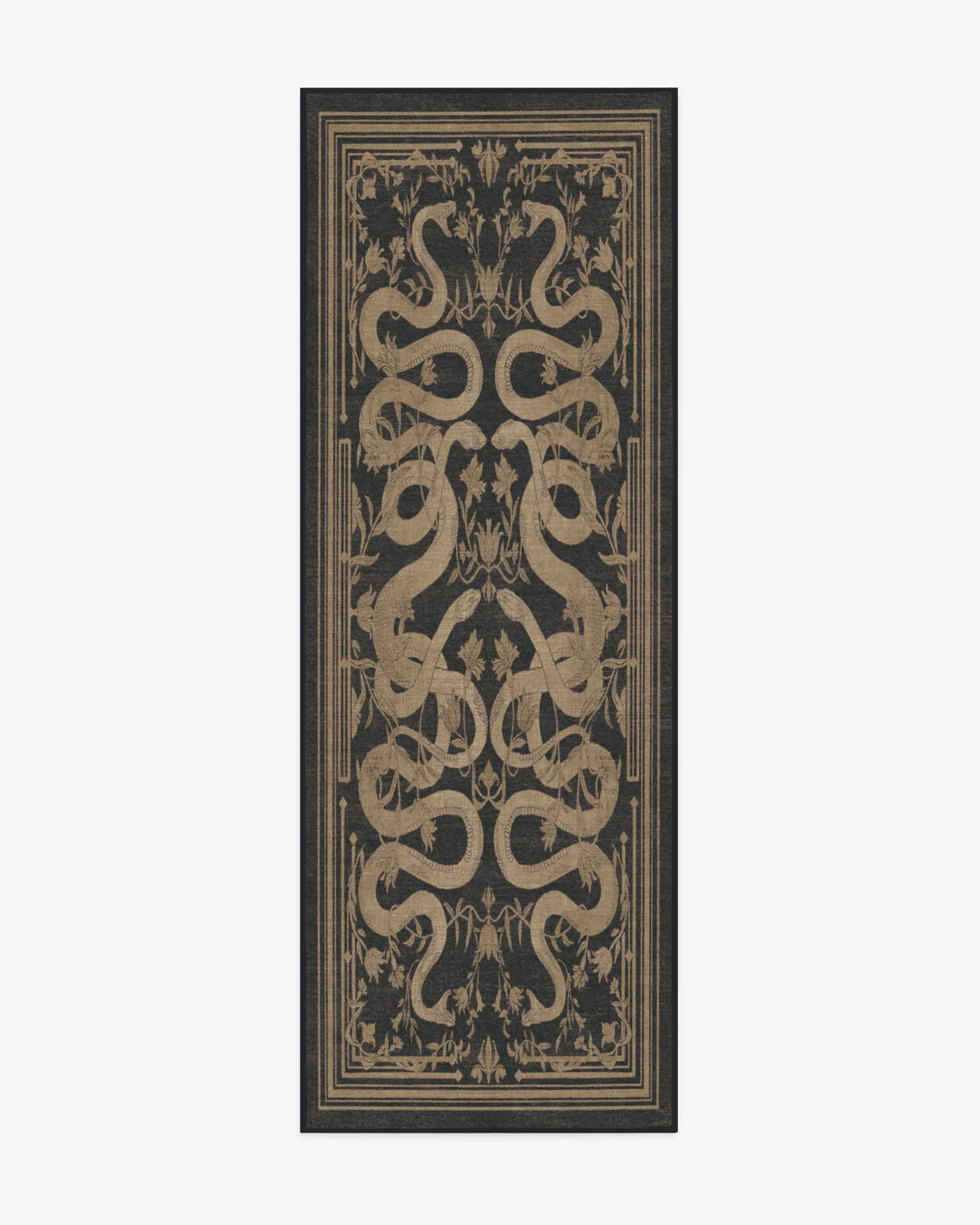 Sumaya Soft Black Flatwoven Rug by Martyn Lawrence Bullard
