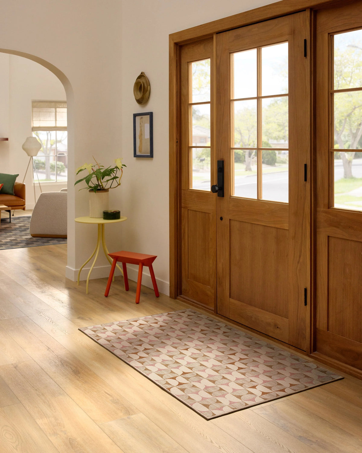 Orana Soft Pink & Natural Flatwoven Rug