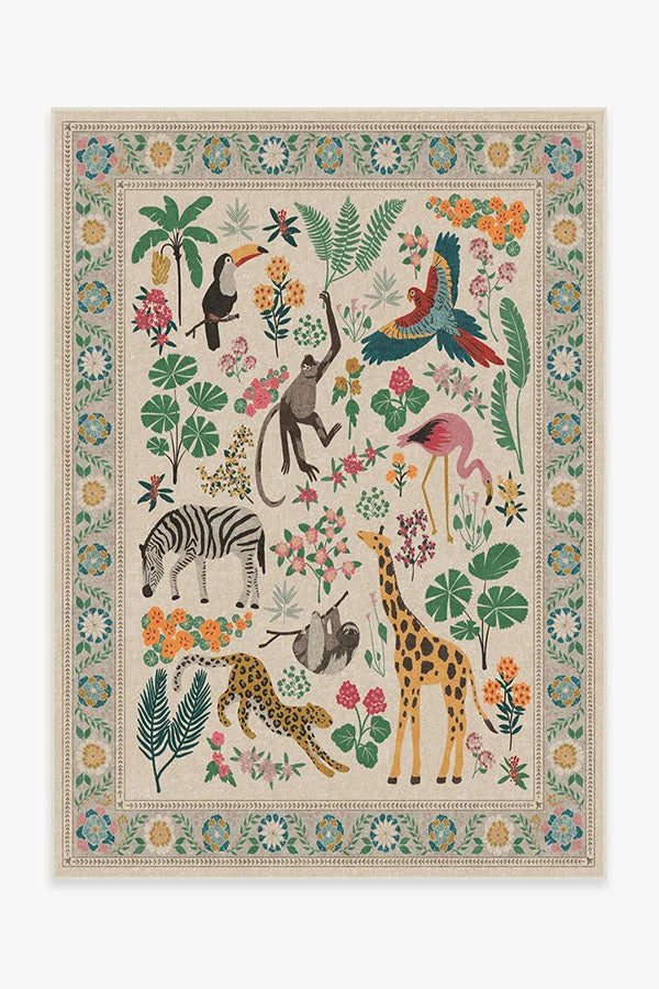 Jingle Jungle Flatwoven Rug by Iris Apfel