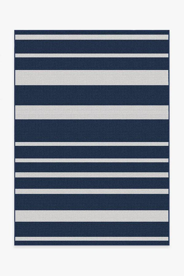 Sailmaker Stripe Blue Outdoor Rug