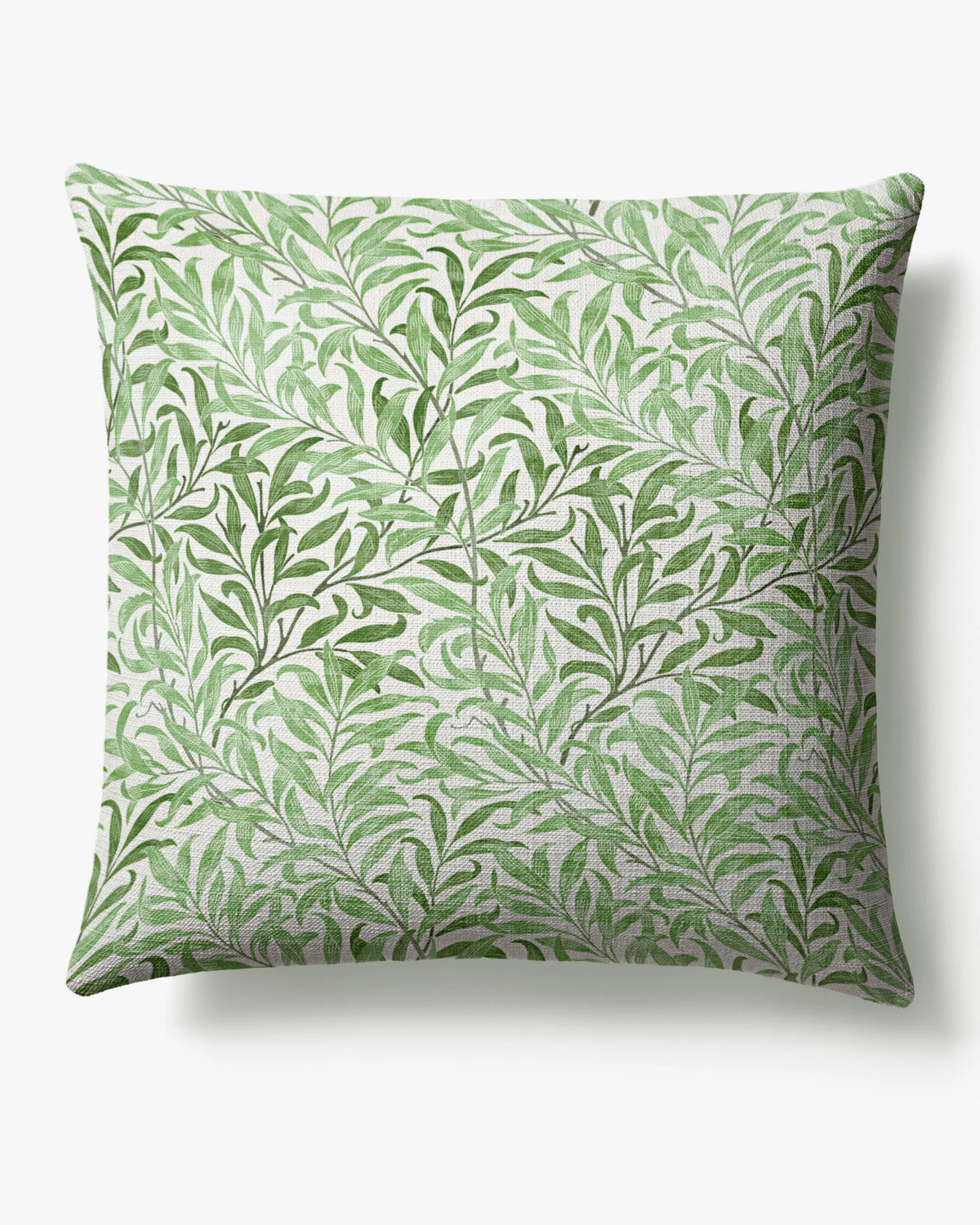 Willow Boughs Garden Sage Woven Throw Pillow by Morris & Co.