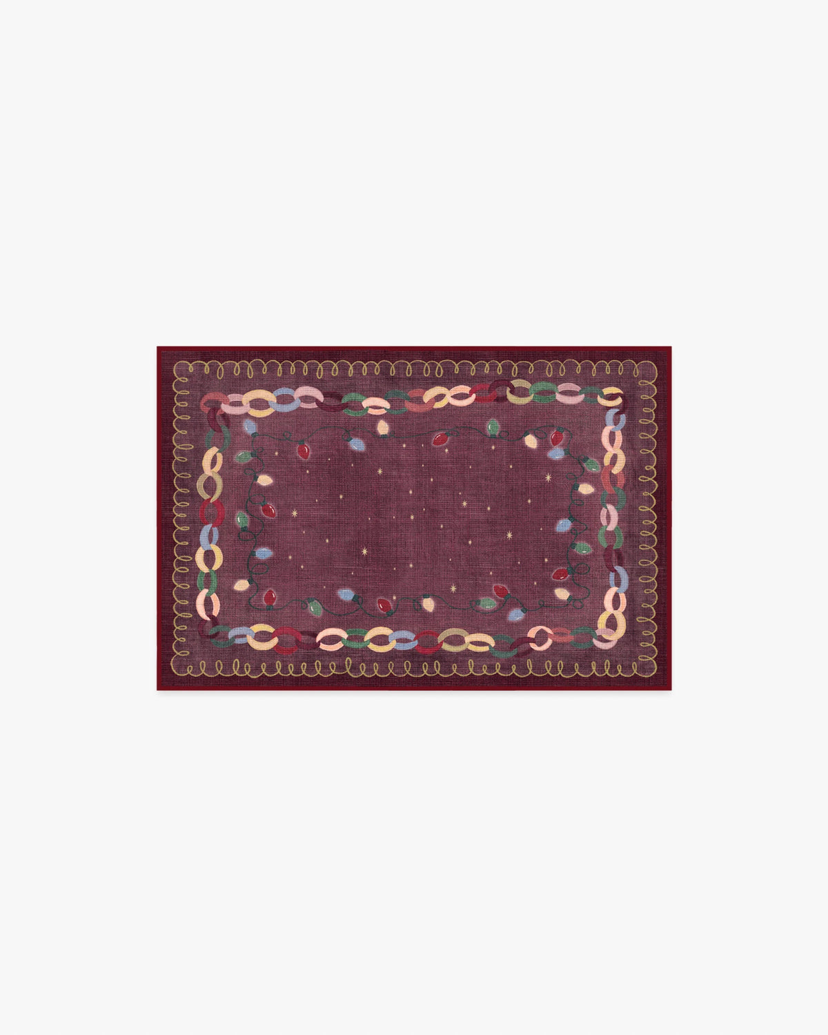 Garland Glow Red Flatwoven Rug