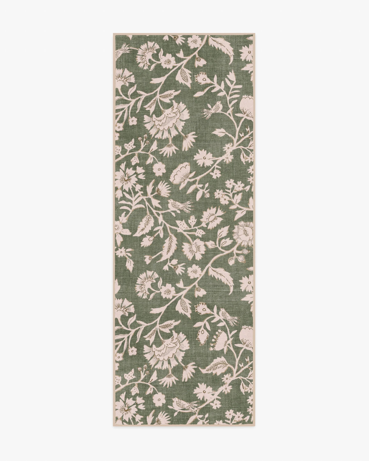 Brenna Olive Green & Cream Rug