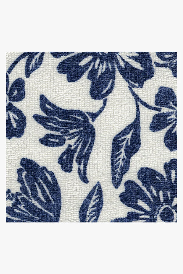 Bella Bouquet Delft Blue Bath Mat