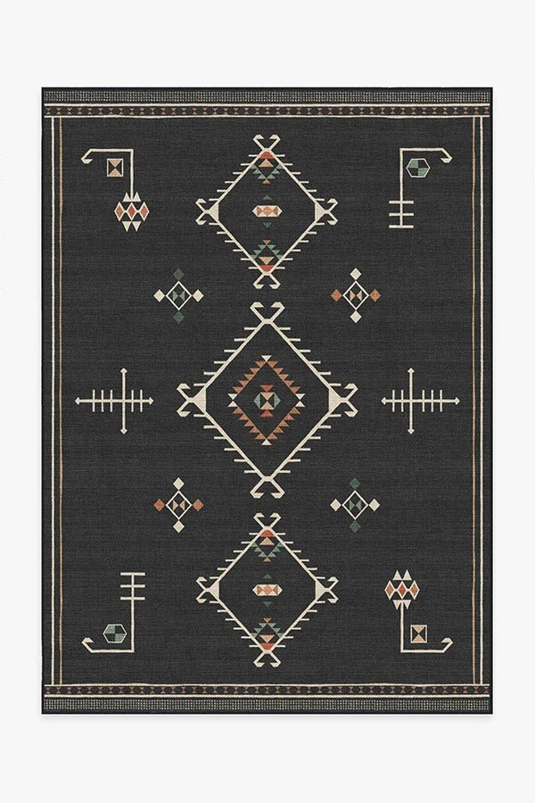 Damali Black Multicolor Outdoor Rug
