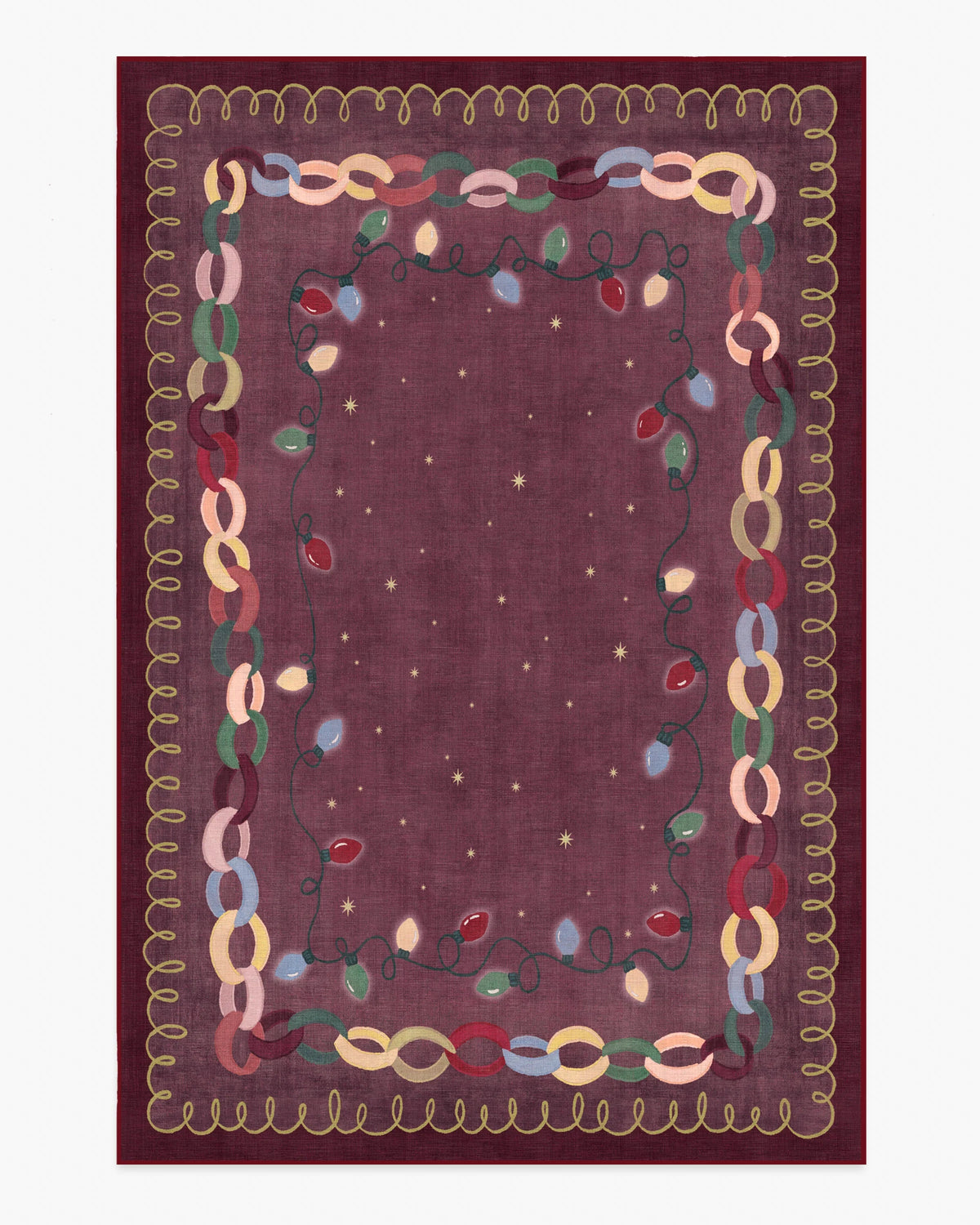 Garland Glow Red Flatwoven Rug