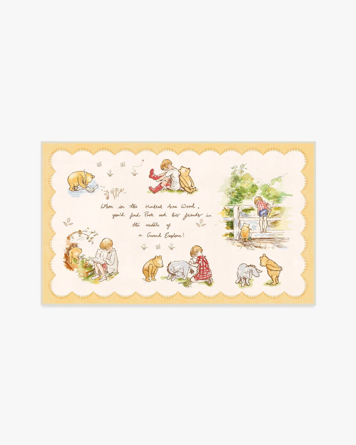 A Grand Explore Yellow Flatwoven Rug