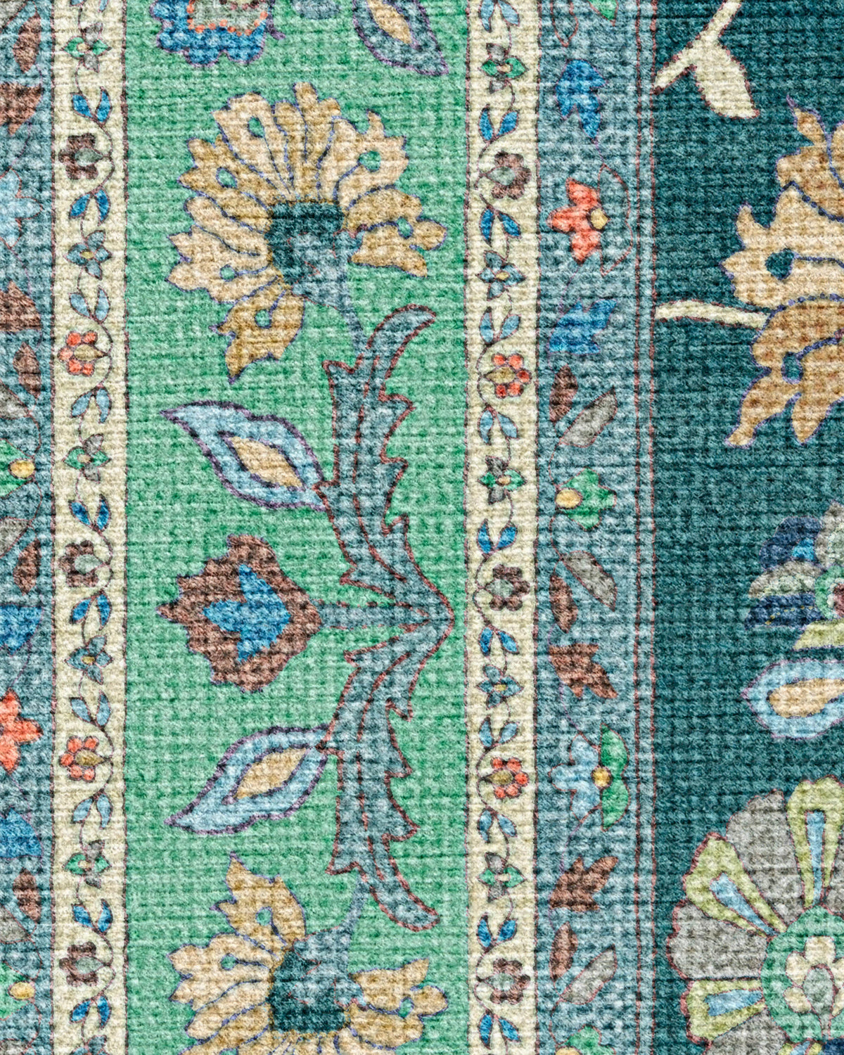 Calabria Teal Flatwoven Rug