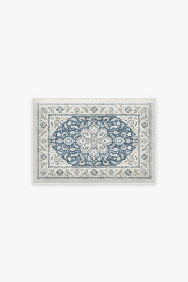 Safiya Teal Sage Bath Mat