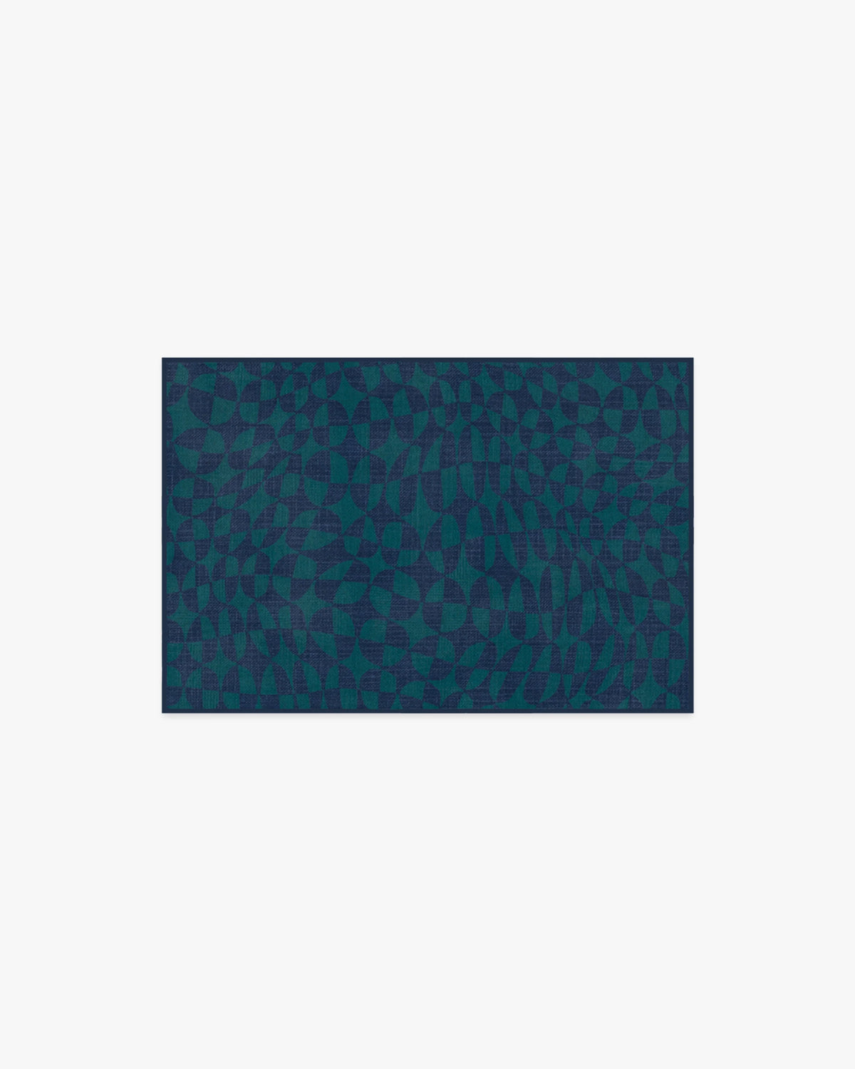 Oscar Navy Flatwoven Rug by Jonathan Adler