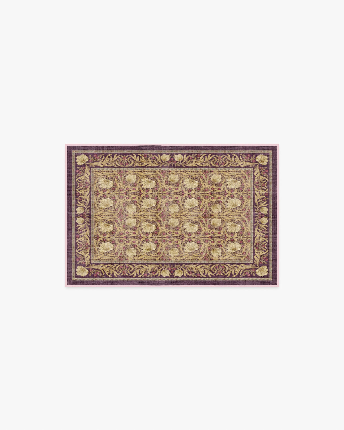 Pimpernel Mauve Rug by Morris & Co.
