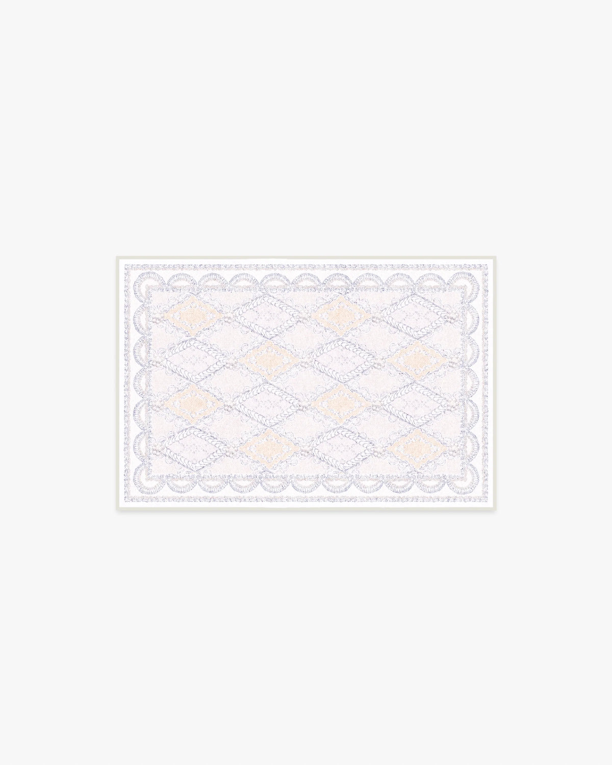 Happy Birthday Popo Cream & Rose Flatwoven Rug by Humberto Leon