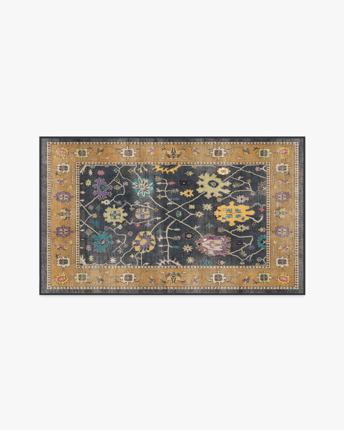 Jemima Vintage Ink Multicolour Rug