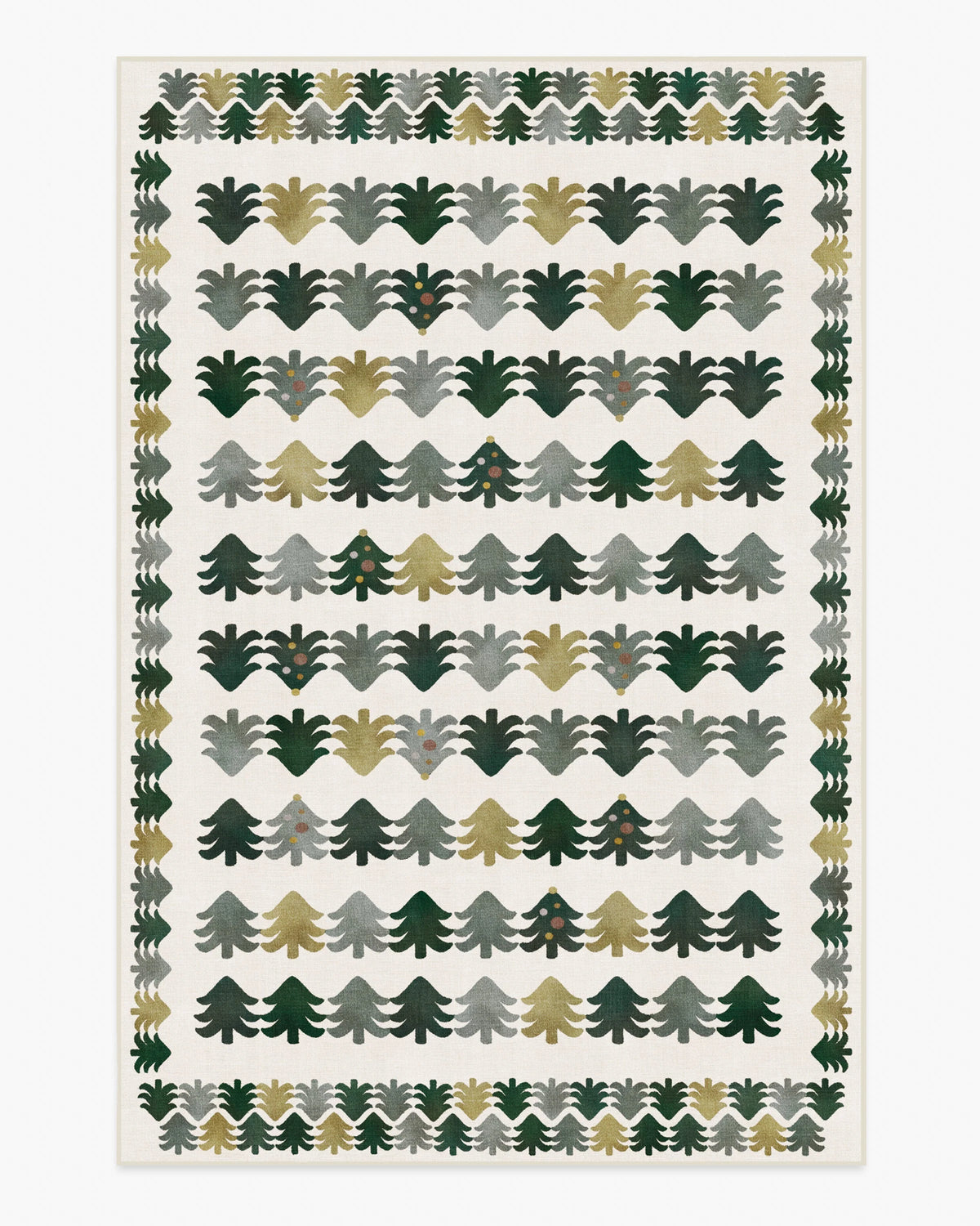 Festive Forest Green Rug