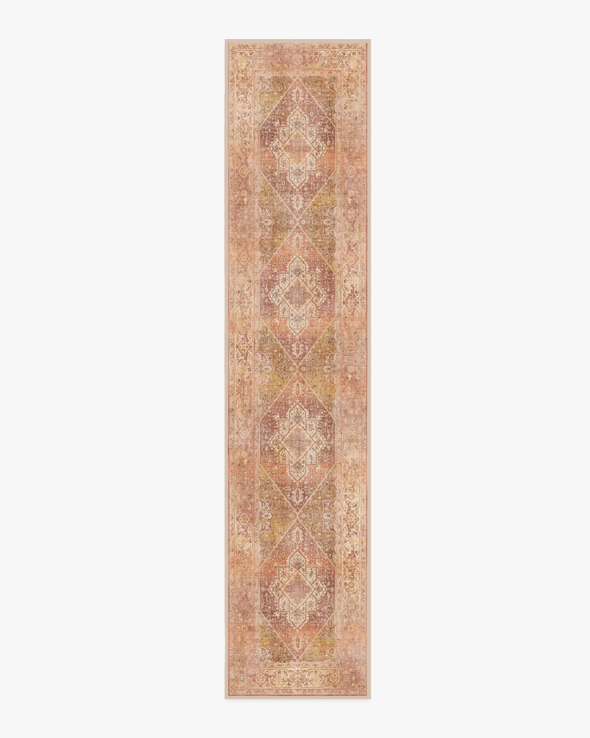 Santiago Coral & Gold Flatwoven Rug
