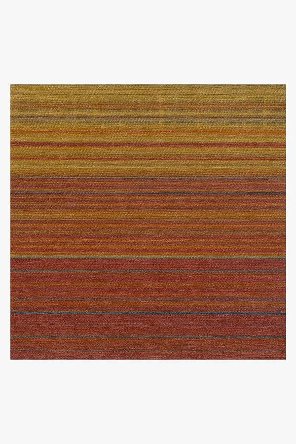 Linear Striped Multicolor Flatwoven Rug