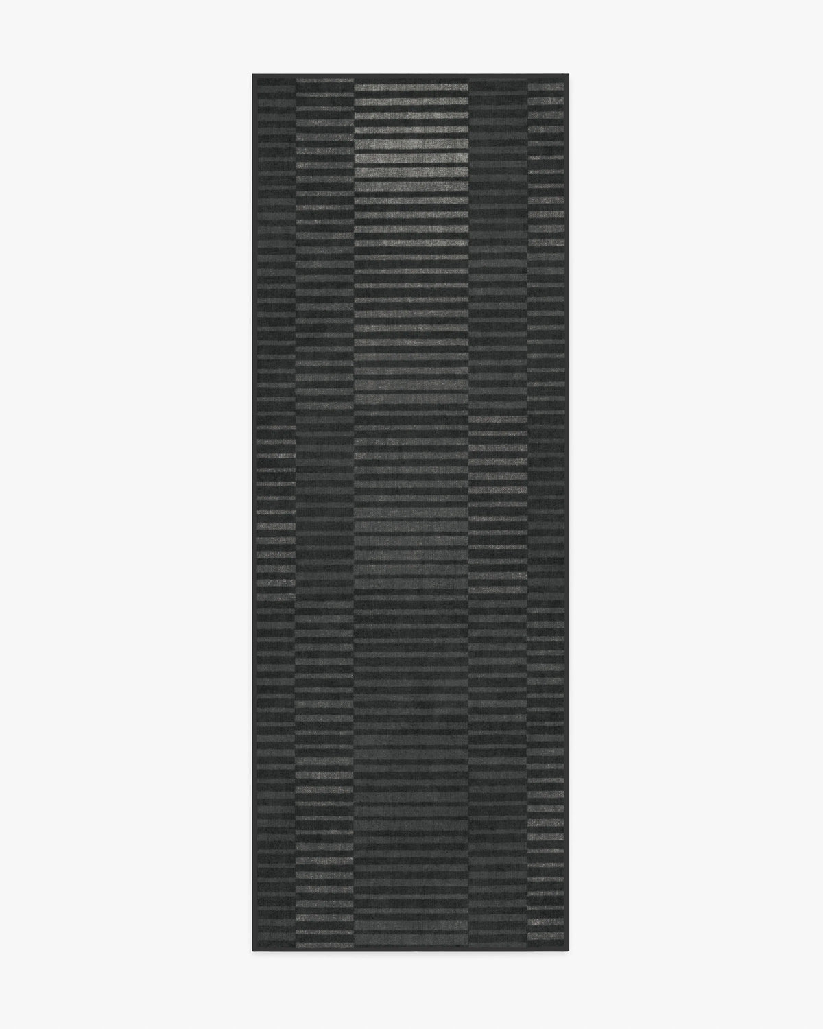 Shadow Stripe Charcoal Flatwoven Rug