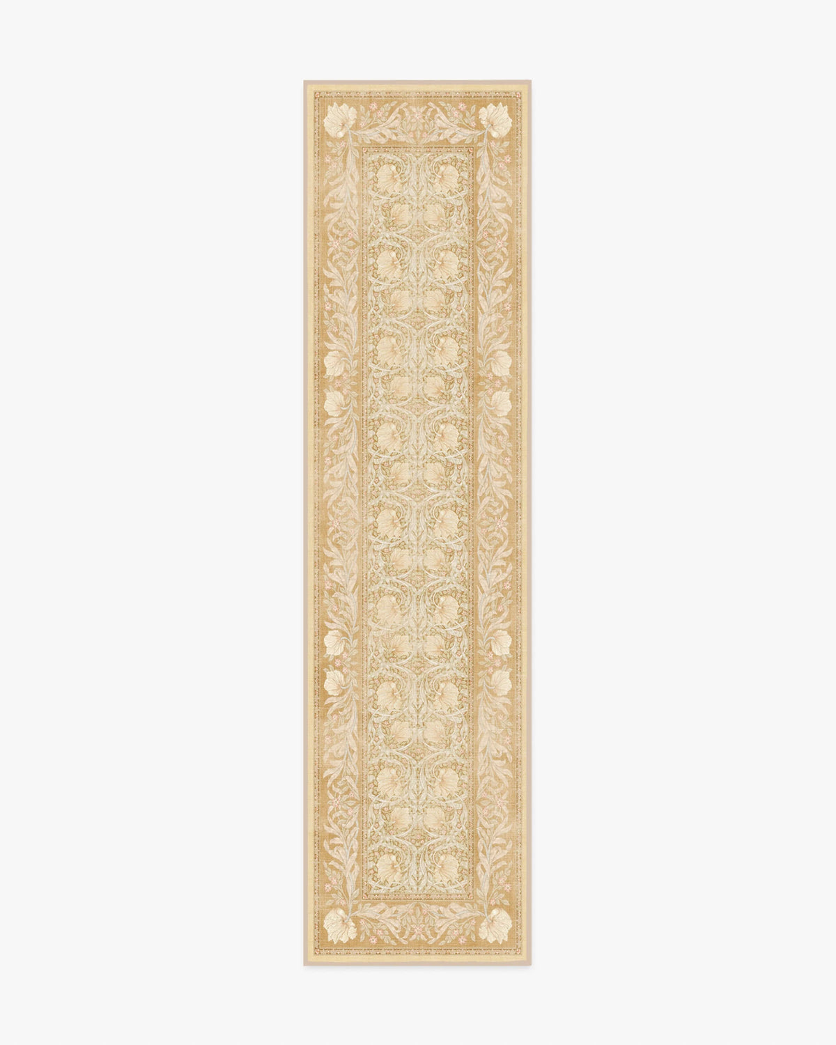 Pimpernel Light Ochre Flatwoven Rug by Morris & Co.