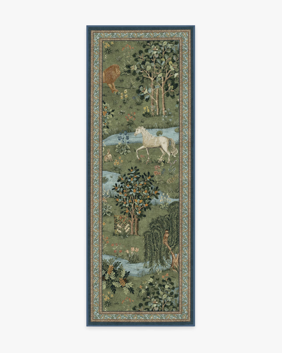 Owl & Willow Green Rug by Morris & Co.
